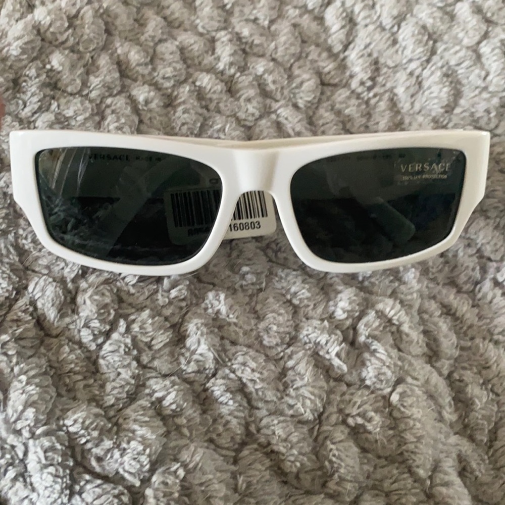 White Versace Glasses